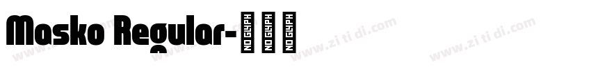 Masko Regular字体转换